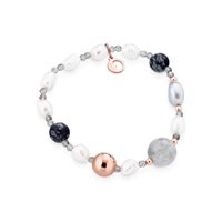 Bracciale Lelune Donna LELUNE GLAMOUR in Argento Perla LGBR543.2